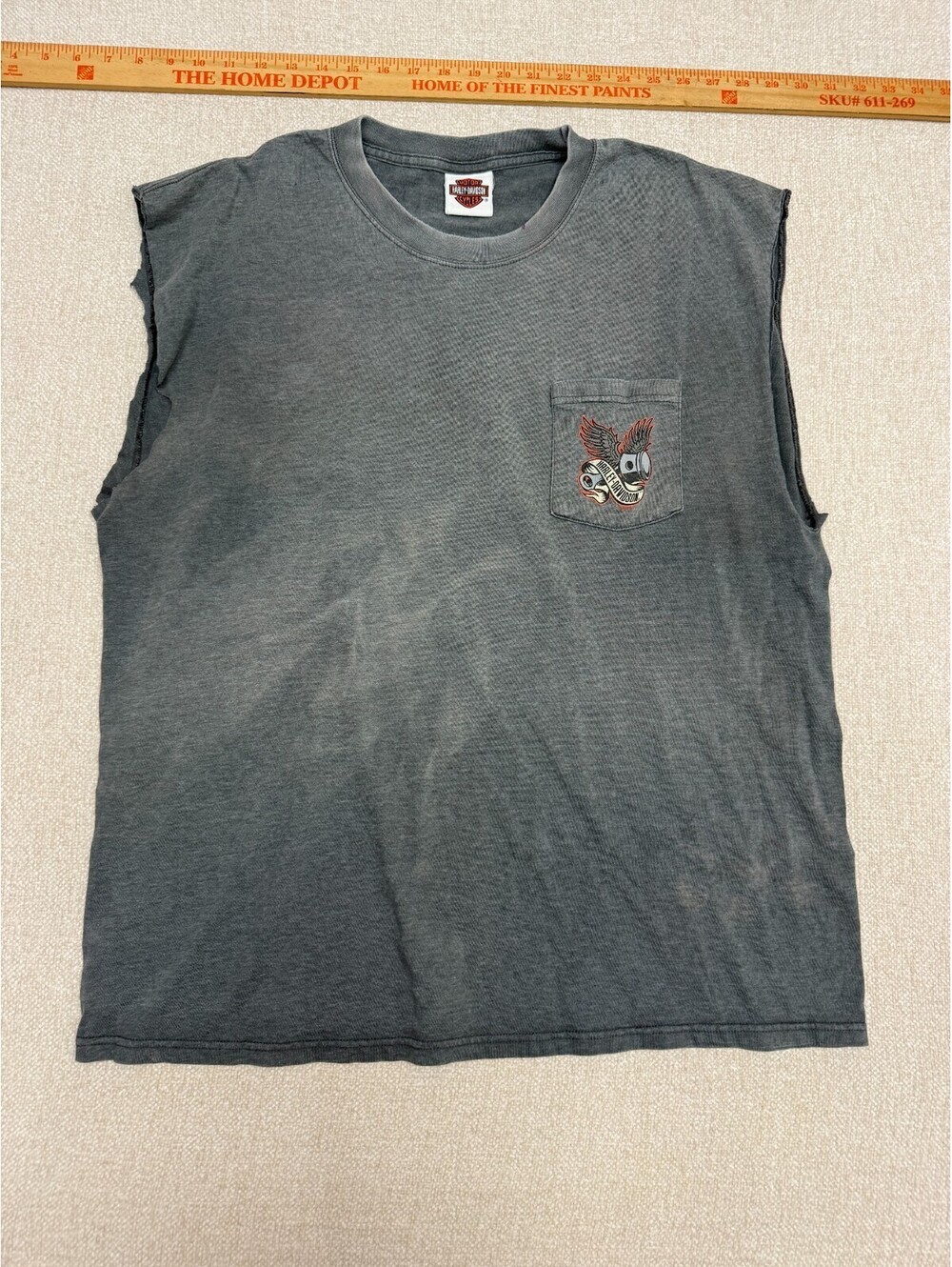 Vintage Motor City Harley-Davidson Farmington Hills MI Cut Off Sleeveless T-Shir